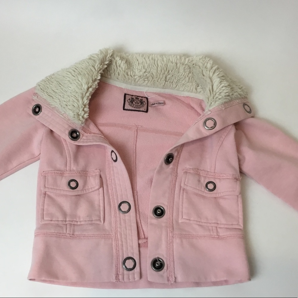 Juicy Couture Pink Winter Jacket Girls Size 5th